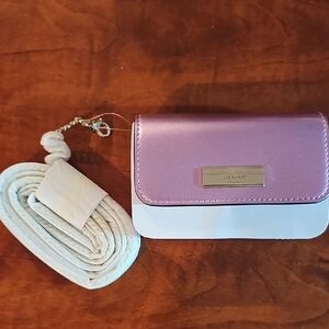 Kate Spade Pink  Shimmer Crossbody Card Holder